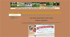 Desktop Screenshot of equitation-la-briere76.fr